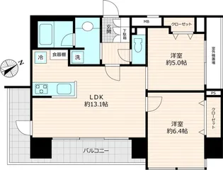 ユニーブル銀座東【10階】の間取り