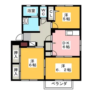 エスポワール郷西【2階】の間取り