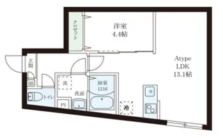 レピュア小石川レジデンスII【1階】の間取り