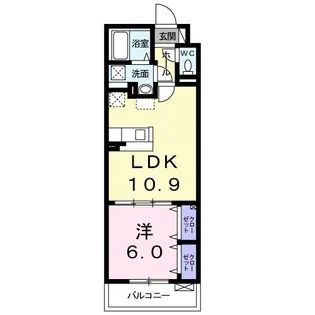 ルミウス祇園【2階】の間取り