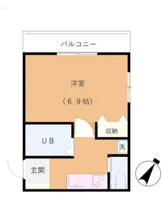 ベイ・フィールド根津【1階】の間取り