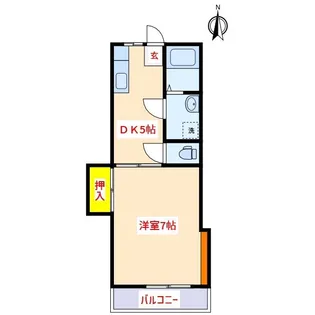 府中ハイツ【2階】の間取り