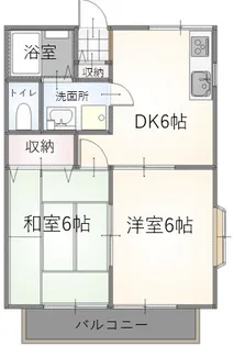 ライフピア美波【1階】の間取り