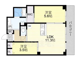 S-RESIDENCE福島diverse【15階】の間取り