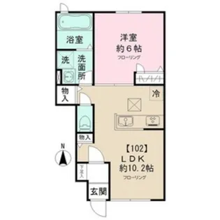 アルコバレノ【1階】の間取り