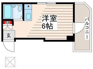 スカイビル【6階】の間取り