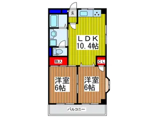 パラッツォ フェリ-チェ【5階】の間取り