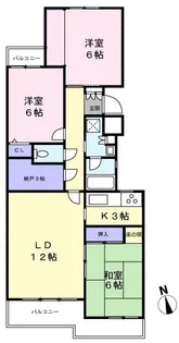 光栄緑ヶ丘ハイツ【1階】の間取り