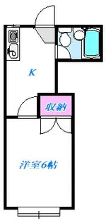 角田ハイツ【1階】の間取り