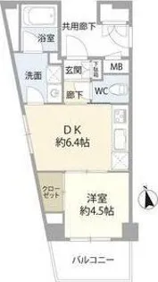 レヴィ亀戸【9階】の間取り