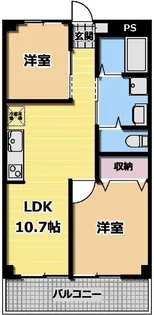 プラザサンアロー港南中央【3階】の間取り
