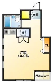 白稜ハイム【2階】の間取り