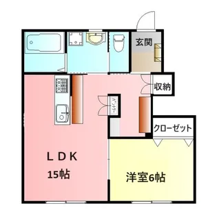 ヴィラフロンティア【1階】の間取り
