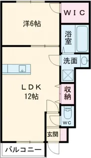 エミネントかわち【1階】の間取り