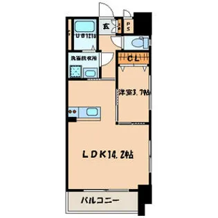 ERIOS COURT 中津口【3階】の間取り