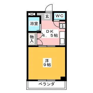 ブレイバリー岩塚【3階】の間取り