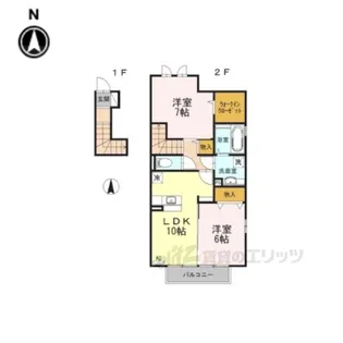 プラムガーデンA【2階】の間取り