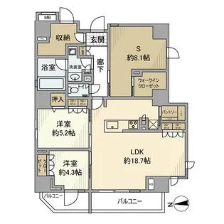 オープンレジデンシア千代田外神田【2階】の間取り