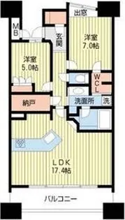 グランカーサ上前津【13階】の間取り