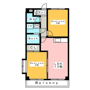 Rio城南【2階】の間取り