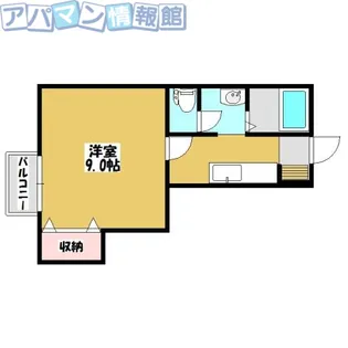 コモンズ古津B【2階】の間取り