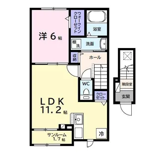 アネックス ワン【2階】の間取り