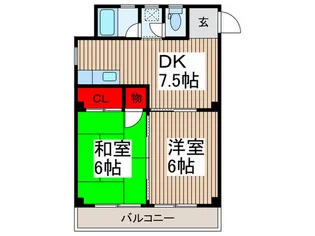 荻野マンション【3階】の間取り