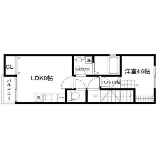 リヴィエール名取【2階】の間取り
