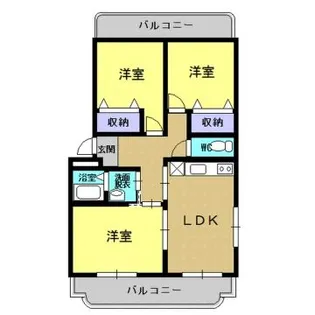 リバーサイドレジデンスA【1階】の間取り