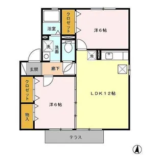 ザ・グレイシズ【1階】の間取り