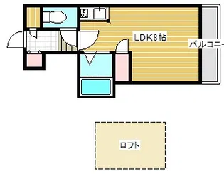 コスモレジデンス北加賀屋II【5階】の間取り