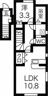 ルミエール(嶋北)【2階】の間取り
