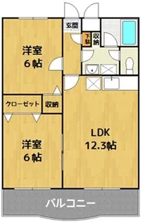 ロイヤルマンション北柏【3階】の間取り