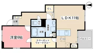 シュエット小川【1階】の間取り