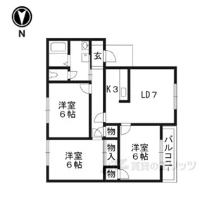 アビタ吉身B【1階】の間取り