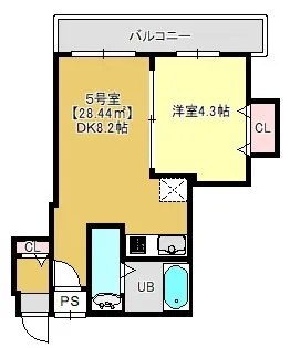 WEST COURT SOGA【3階】の間取り