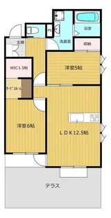 フォレストメゾンひばりが丘【1階】の間取り