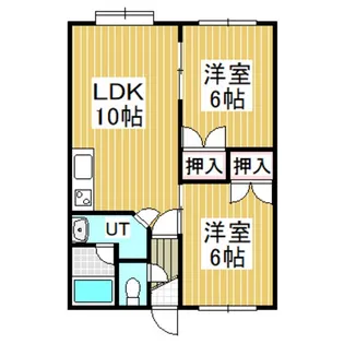 プリンスハイツ【2階】の間取り