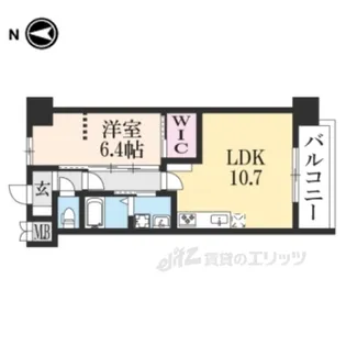 RiviereGauche寺町二条【4階】の間取り