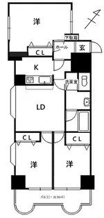 ズイコーアスピラントハイツ小山【4階】の間取り