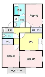 ニューキャピタルVI番館【1階】の間取り