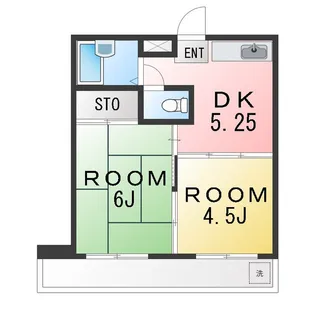 サンパレススズキ【2階】の間取り