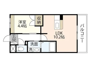 レジデンスK・H【3階】の間取り