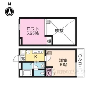 ロフティ智恵光院南【2階】の間取り