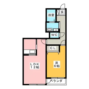 アニマリート峰【2階】の間取り