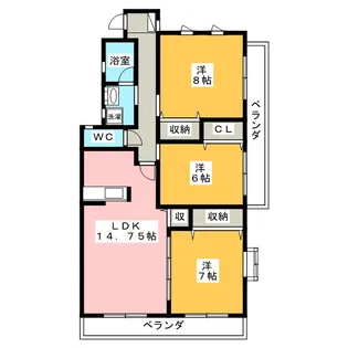 Will Square 和【2階】の間取り