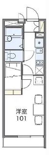 レオパレスピーコック【2階】の間取り