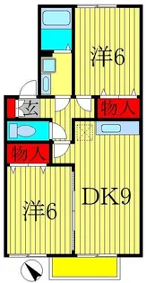 ピアC棟【2階】の間取り