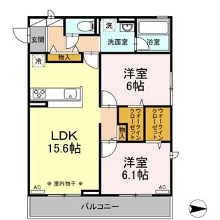 クレール【3階】の間取り
