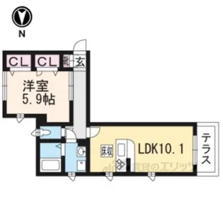 シャーメゾンOZAKI【2階】の間取り